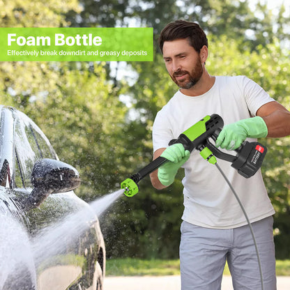 Cordless Car Pressure Washer Water High Power Jet Wash Cleaner Portable 2Battery