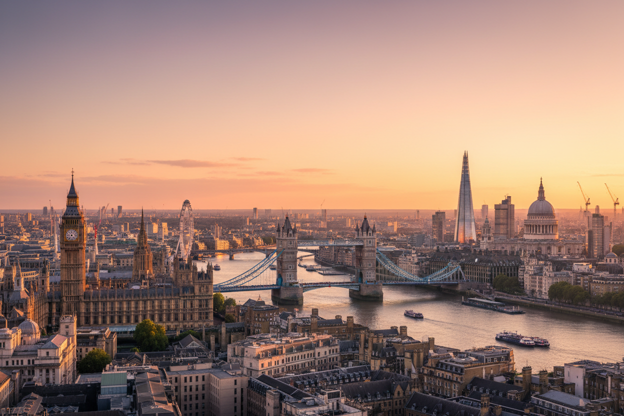 panaramic view of London